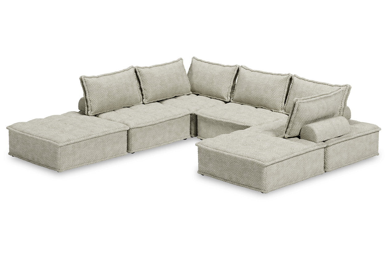 Bales Taupe 6-Piece Modular Seating - Ashley - Luna Furniture