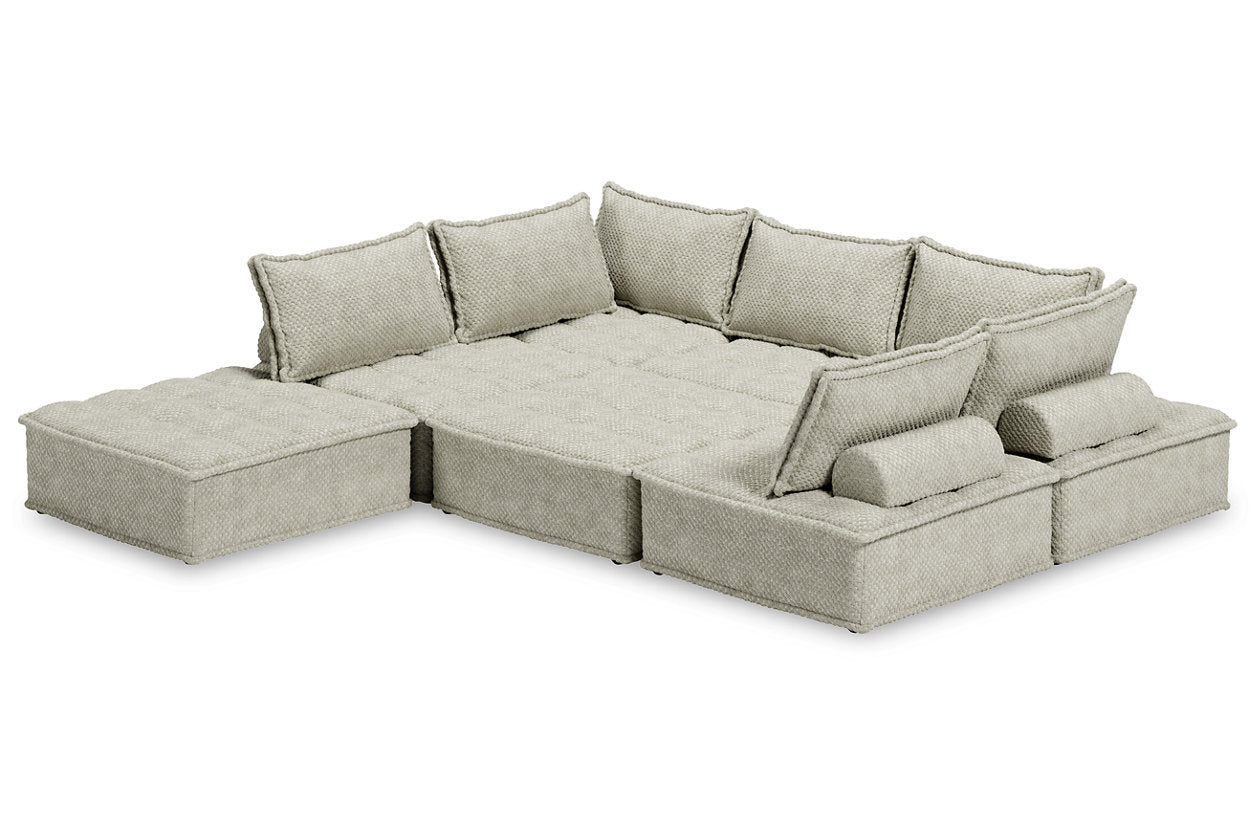 Bales Taupe 7-Piece Modular Seating - Ashley - Luna Furniture
