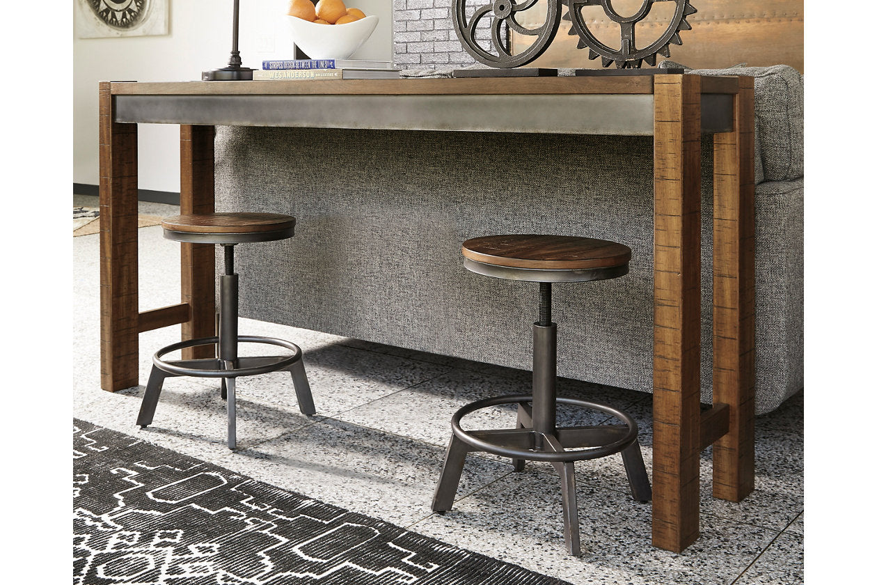 Torjin Brown/Gray Counter Height Dining Table and 2 Barstools - Ashley - Luna Furniture