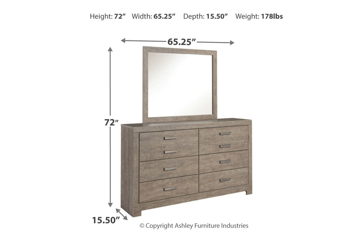 Culverbach Gray Dresser and Mirror - Ashley - Luna Furniture