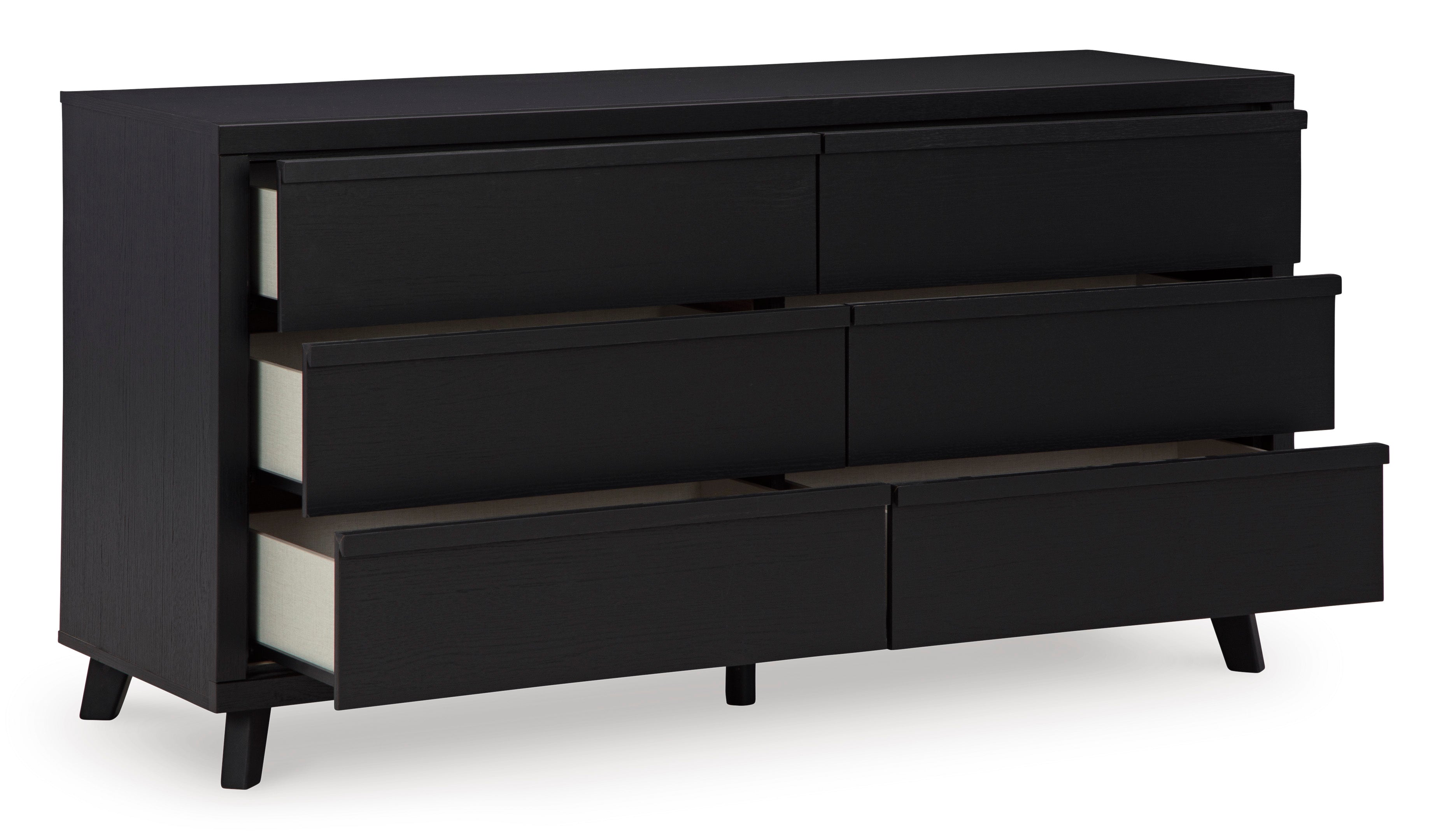 Danziar Black Slat Panel Bedroom Set from Ashley - Luna Furniture