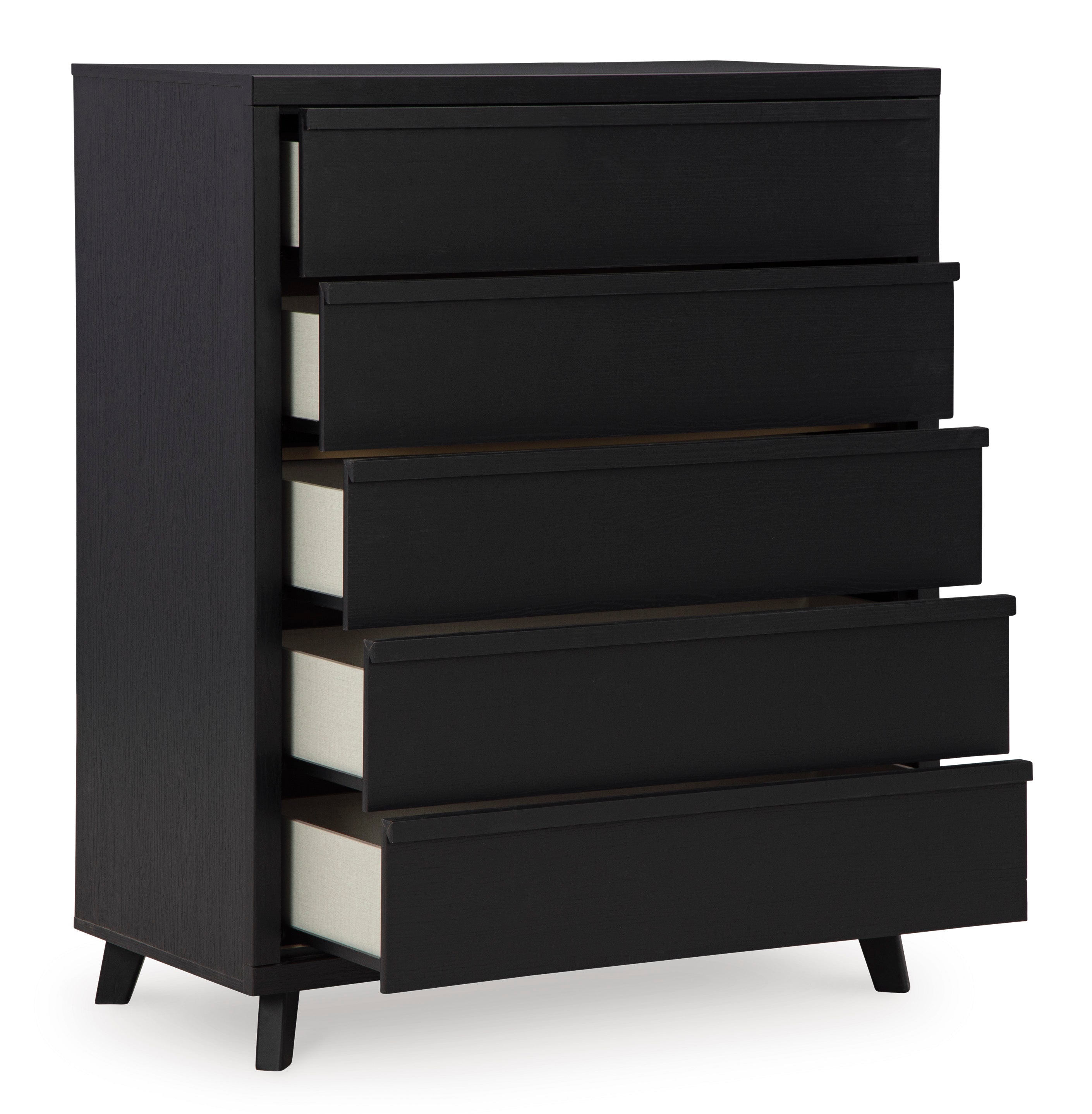 Danziar Black Slat Bedroom Set from Ashley - Luna Furniture