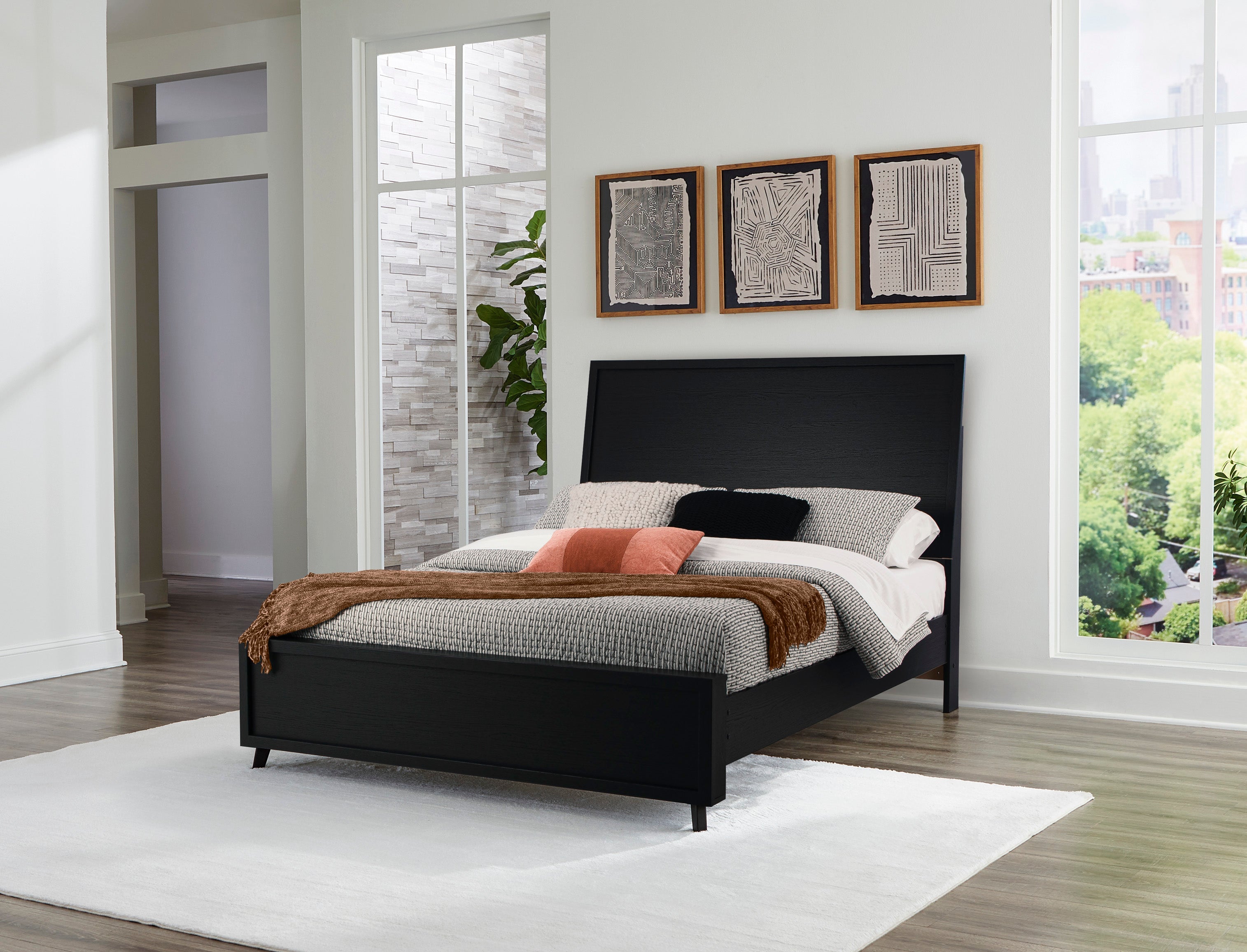 Danziar Black Panel Bedroom Set from Ashley - Luna Furniture