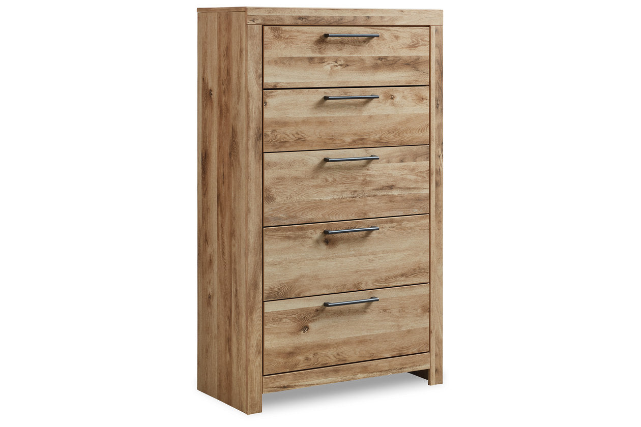 Hyanna Tan Brown Two Side Storage Bedroom Set from Ashley - Luna Furniture