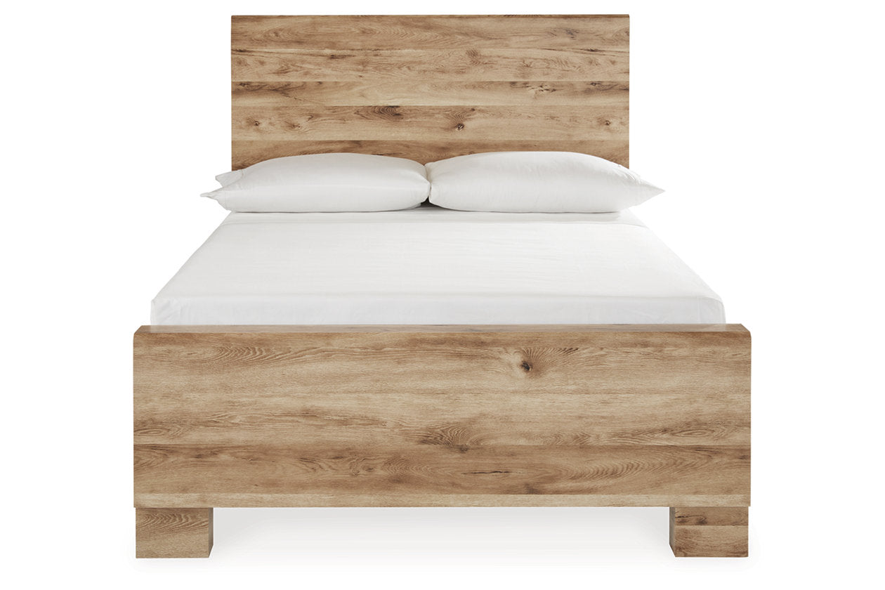 Hyanna Tan Brown Full Panel Bed - Ashley - Luna Furniture