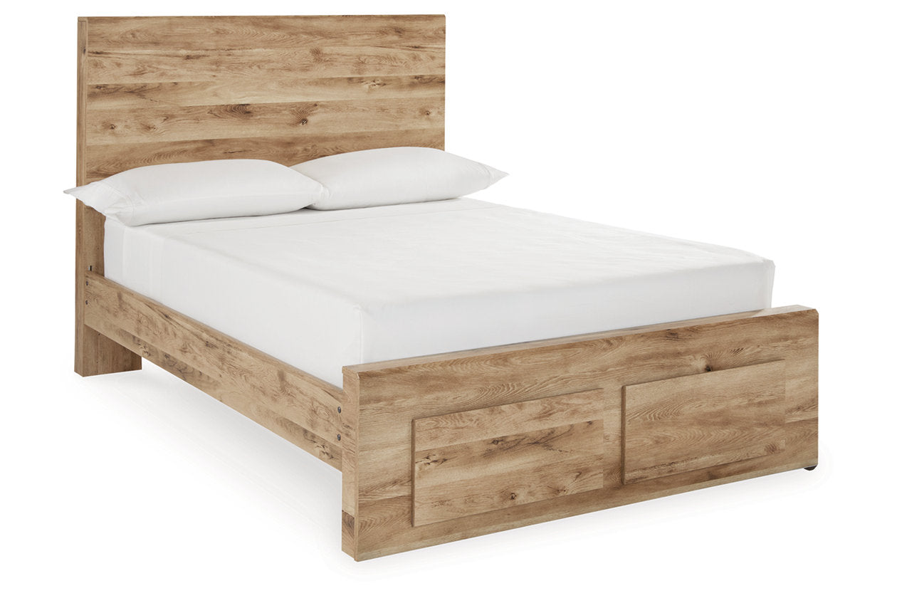 Hyanna Tan Brown Full Panel Storage Bed - Ashley - Luna Furniture