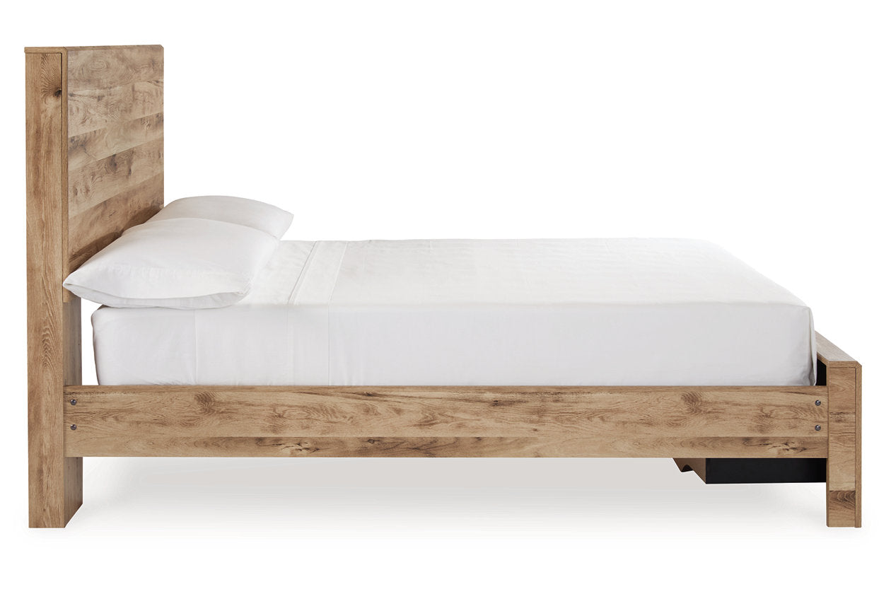 Hyanna Tan Brown Full Panel Storage Bed - Ashley - Luna Furniture