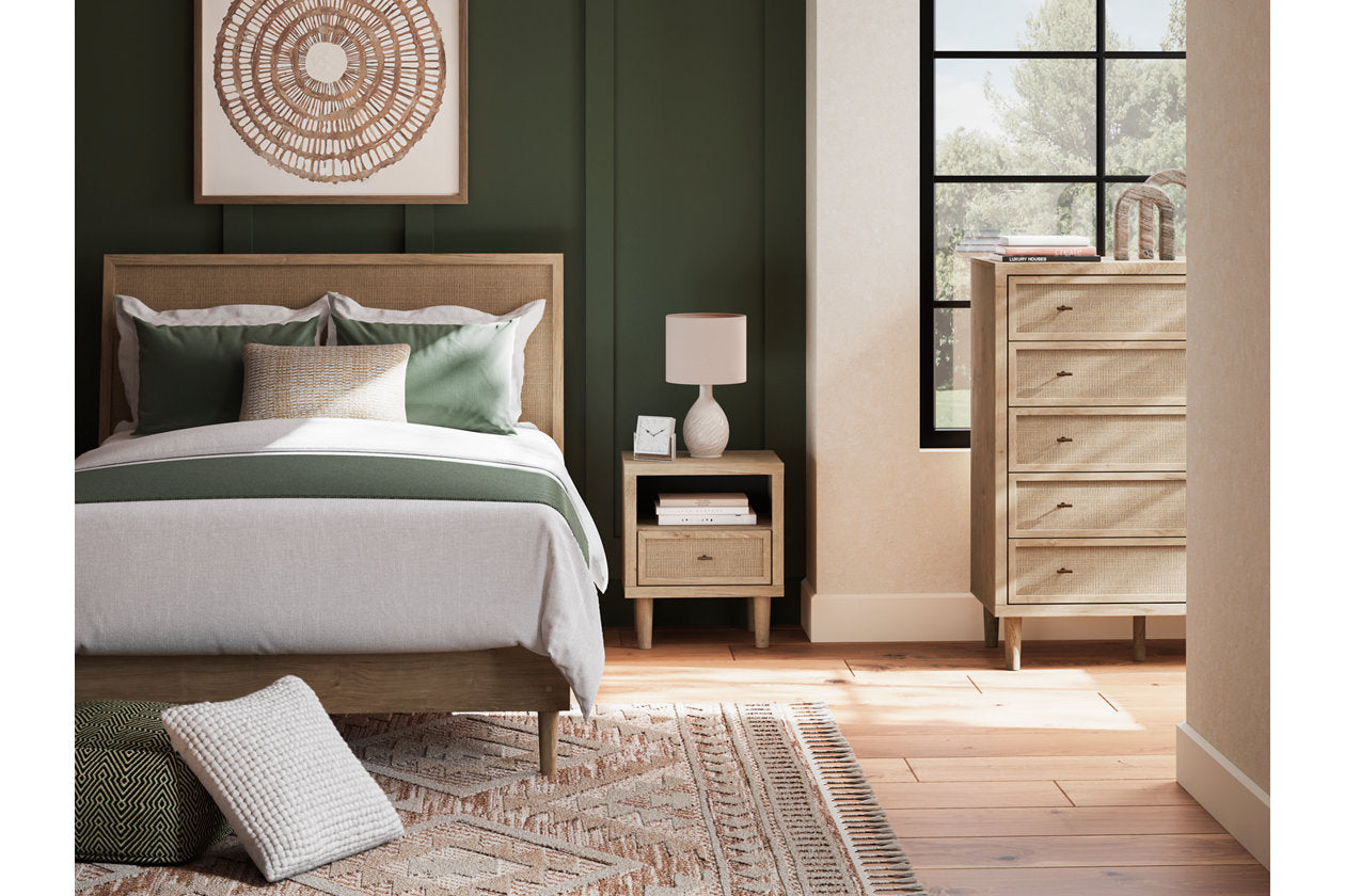 Cielden Two-tone Queen Platform Bed - Ashley - Luna Furniture
