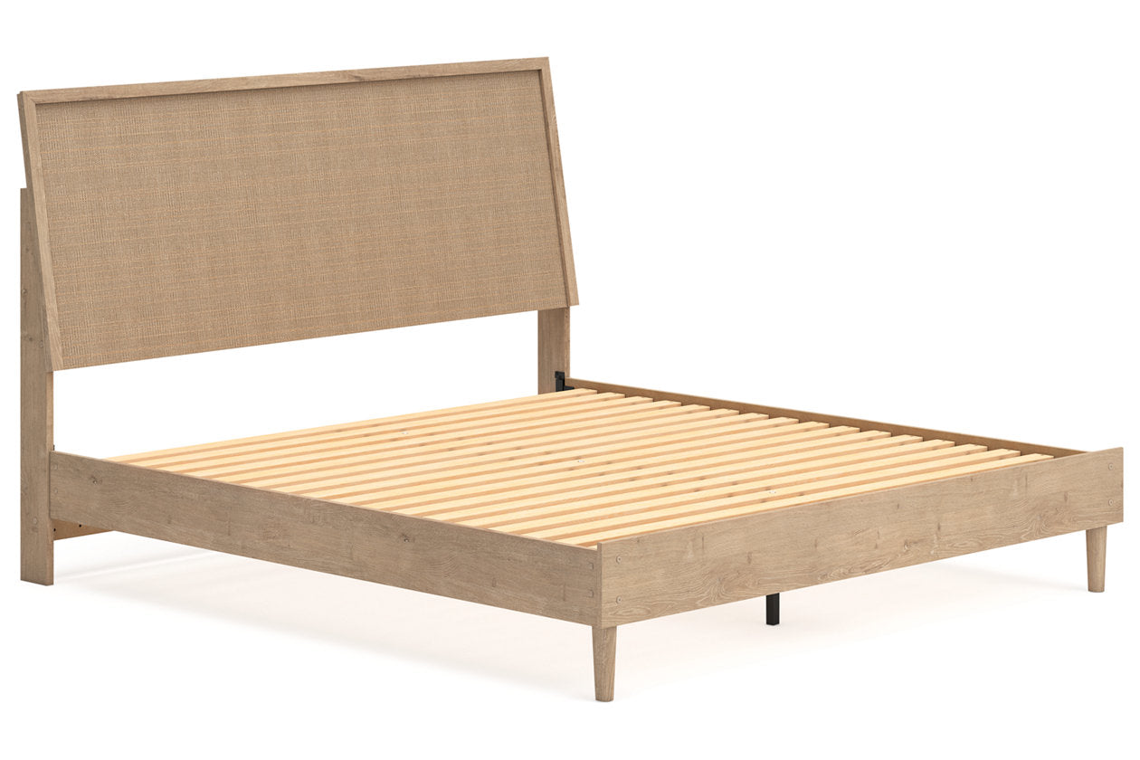 Cielden Two-tone King Panel Bed - Ashley - Luna Furniture