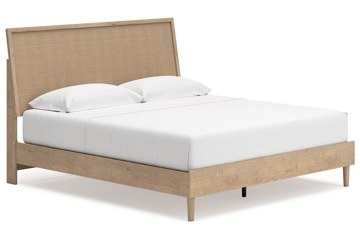 Cielden Two-tone King Panel Bed - Ashley - Luna Furniture