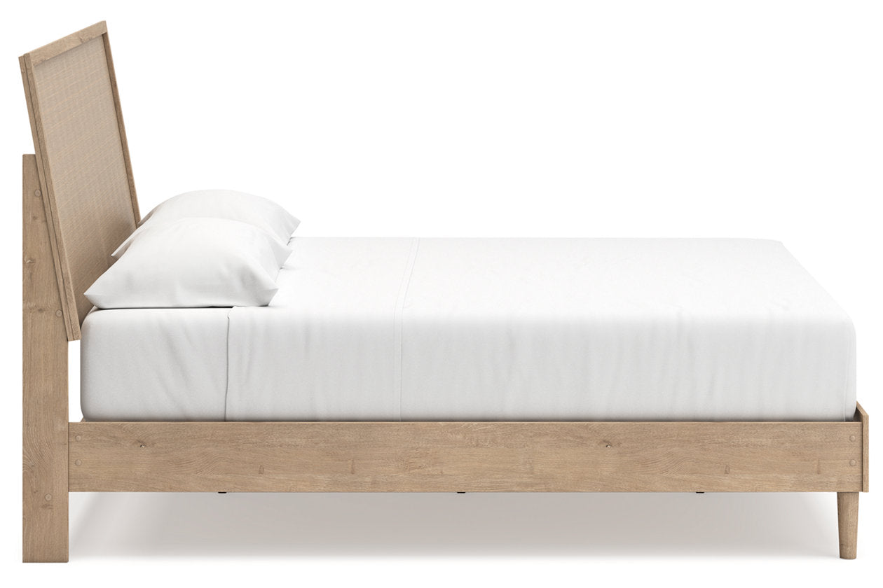 Cielden Two-tone King Panel Bed - Ashley - Luna Furniture