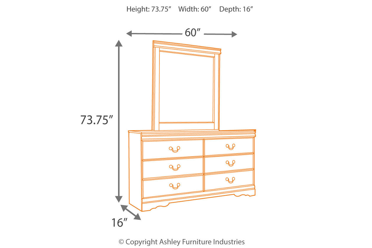 Huey Vineyard Black Dresser and Mirror - Ashley - Luna Furniture