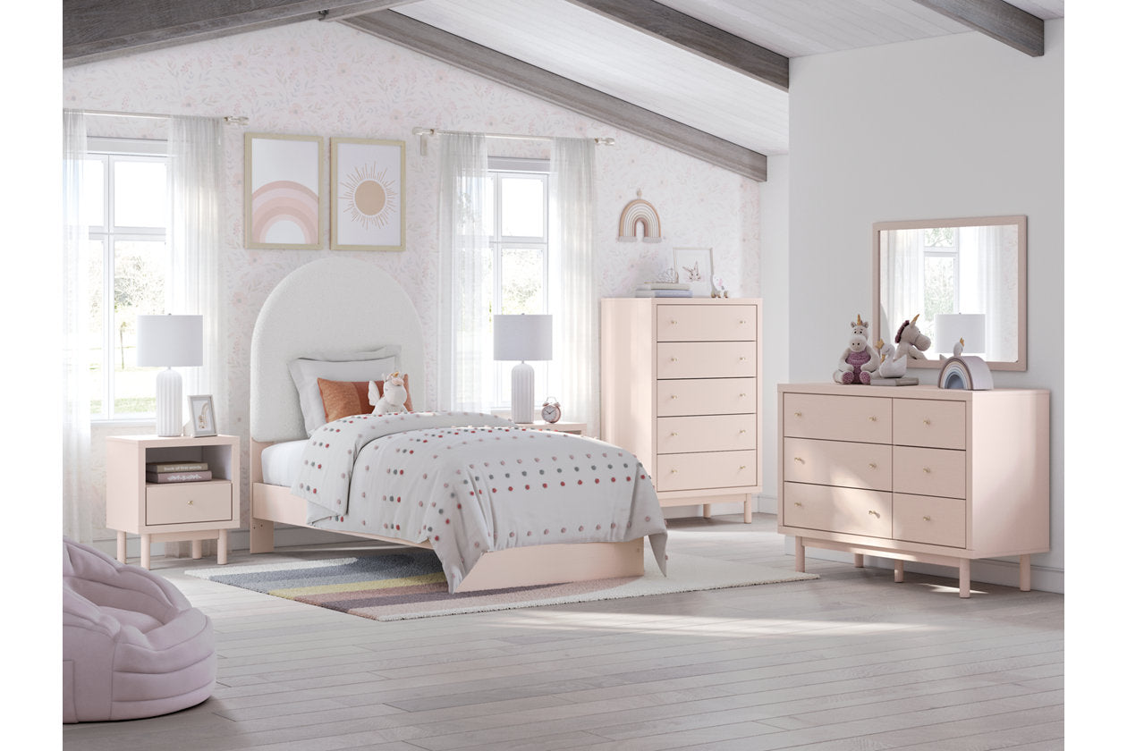 Wistenpine Blush Dresser and Mirror - Ashley - Luna Furniture