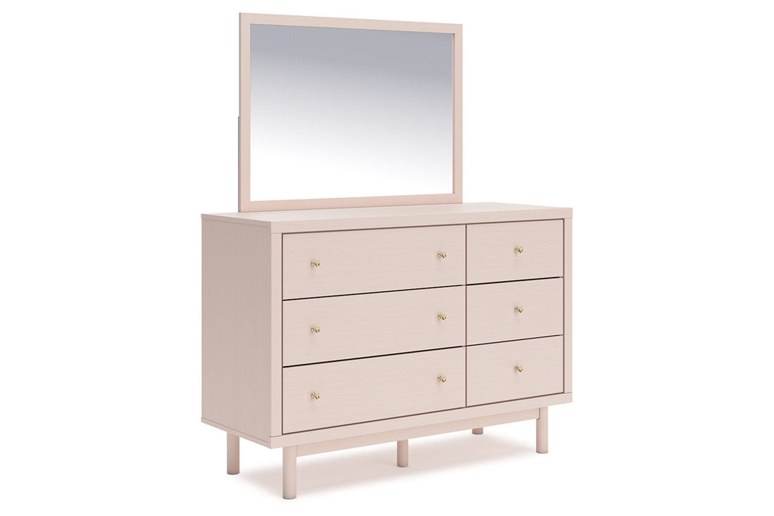 Wistenpine Blush Dresser and Mirror - Ashley - Luna Furniture