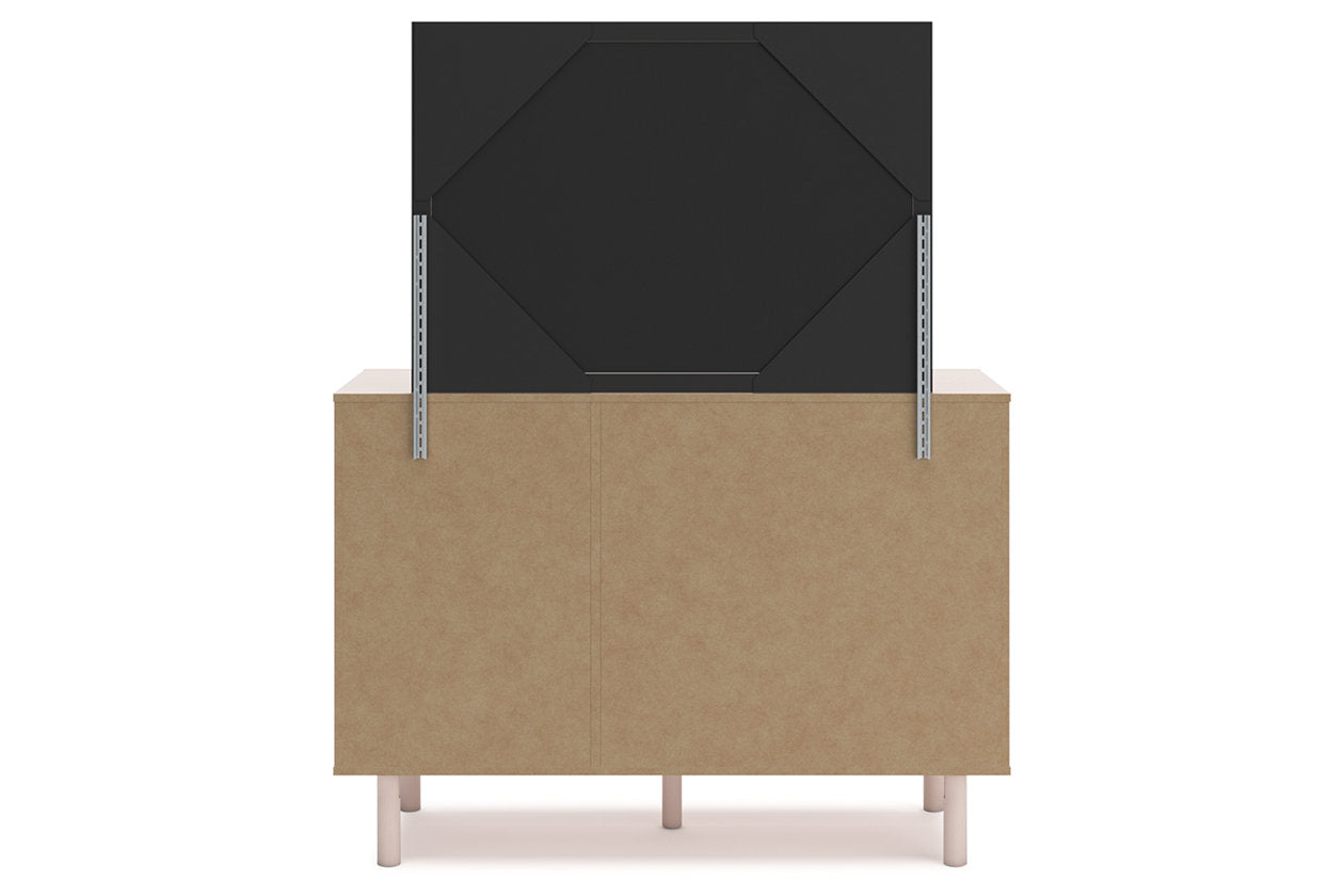 Wistenpine Blush Dresser and Mirror - Ashley - Luna Furniture