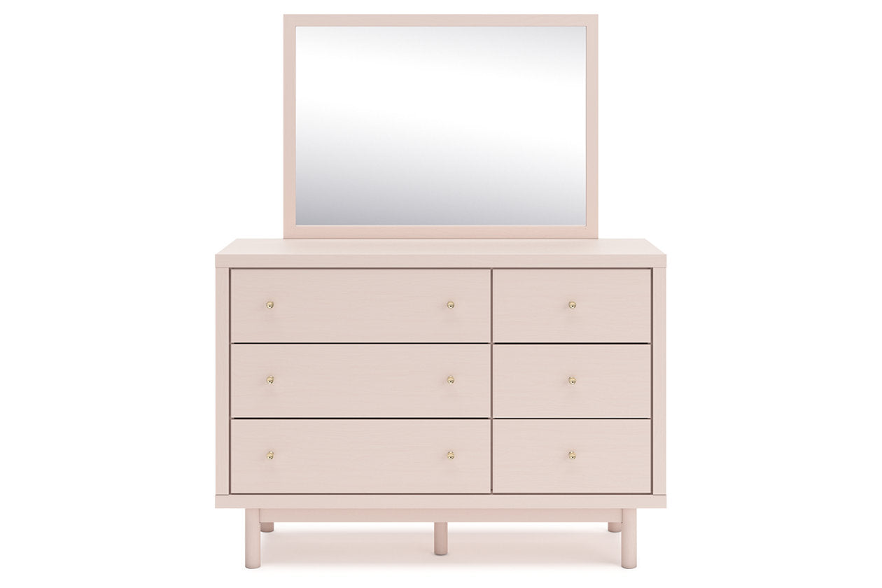 Wistenpine Blush Dresser and Mirror - Ashley - Luna Furniture