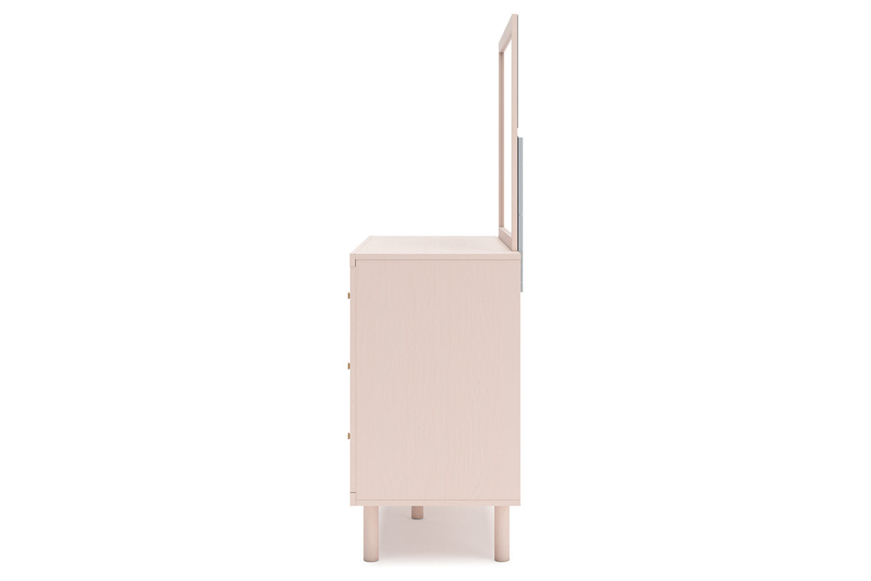 Wistenpine Blush Dresser and Mirror - Ashley - Luna Furniture