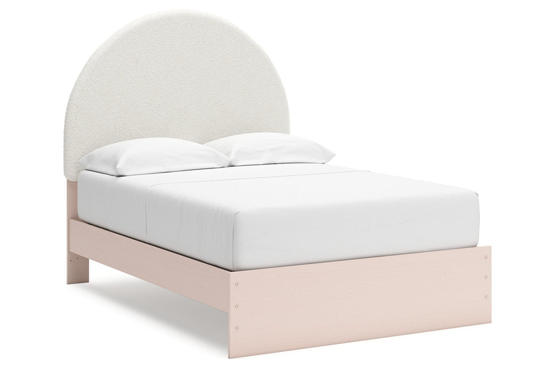 Wistenpine Blush Full Upholstered Panel Bed - Ashley - Luna Furniture