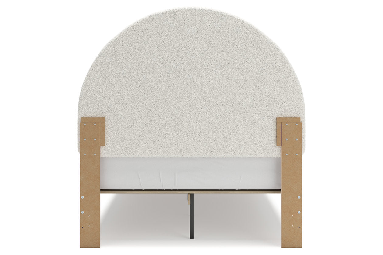 Wistenpine Blush Full Upholstered Panel Bed - Ashley - Luna Furniture