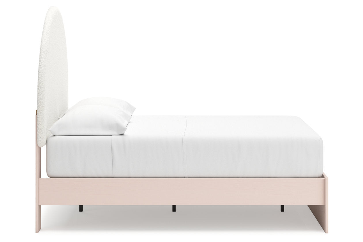 Wistenpine Blush Full Upholstered Panel Bed - Ashley - Luna Furniture