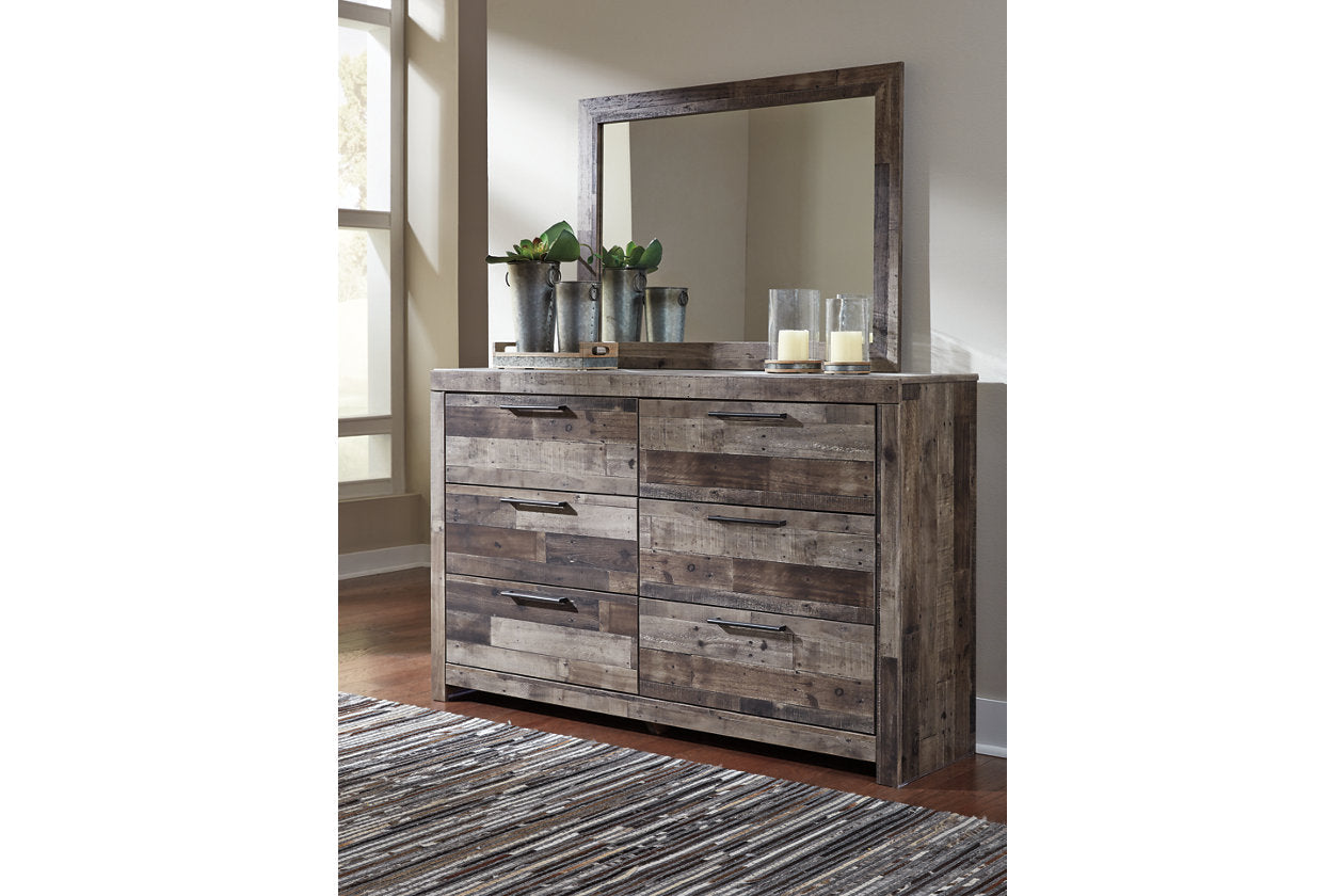 Derekson Multi Gray Dresser and Mirror - Ashley - Luna Furniture