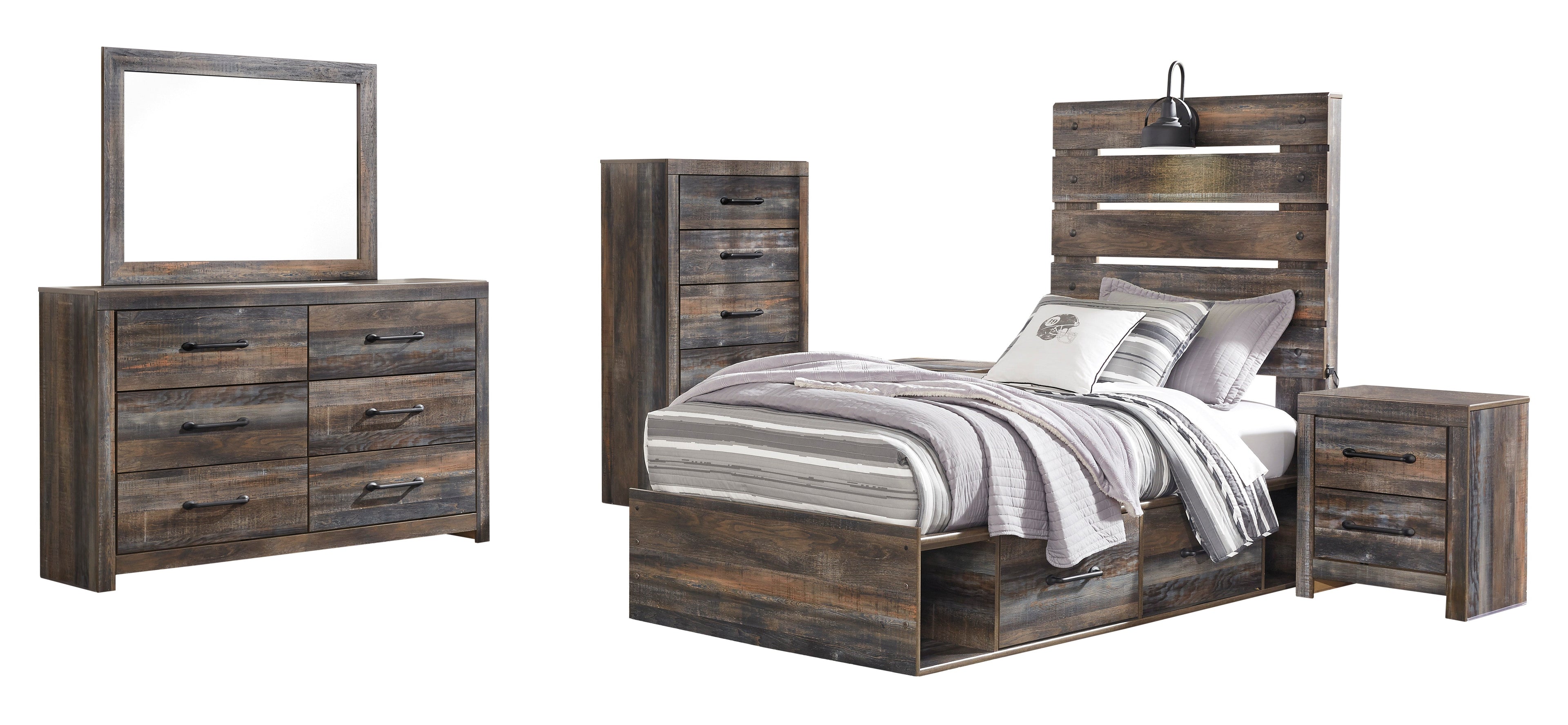 Drystan Multi Side Storage Platform Youth Bedroom Set from Ashley - Luna Furniture