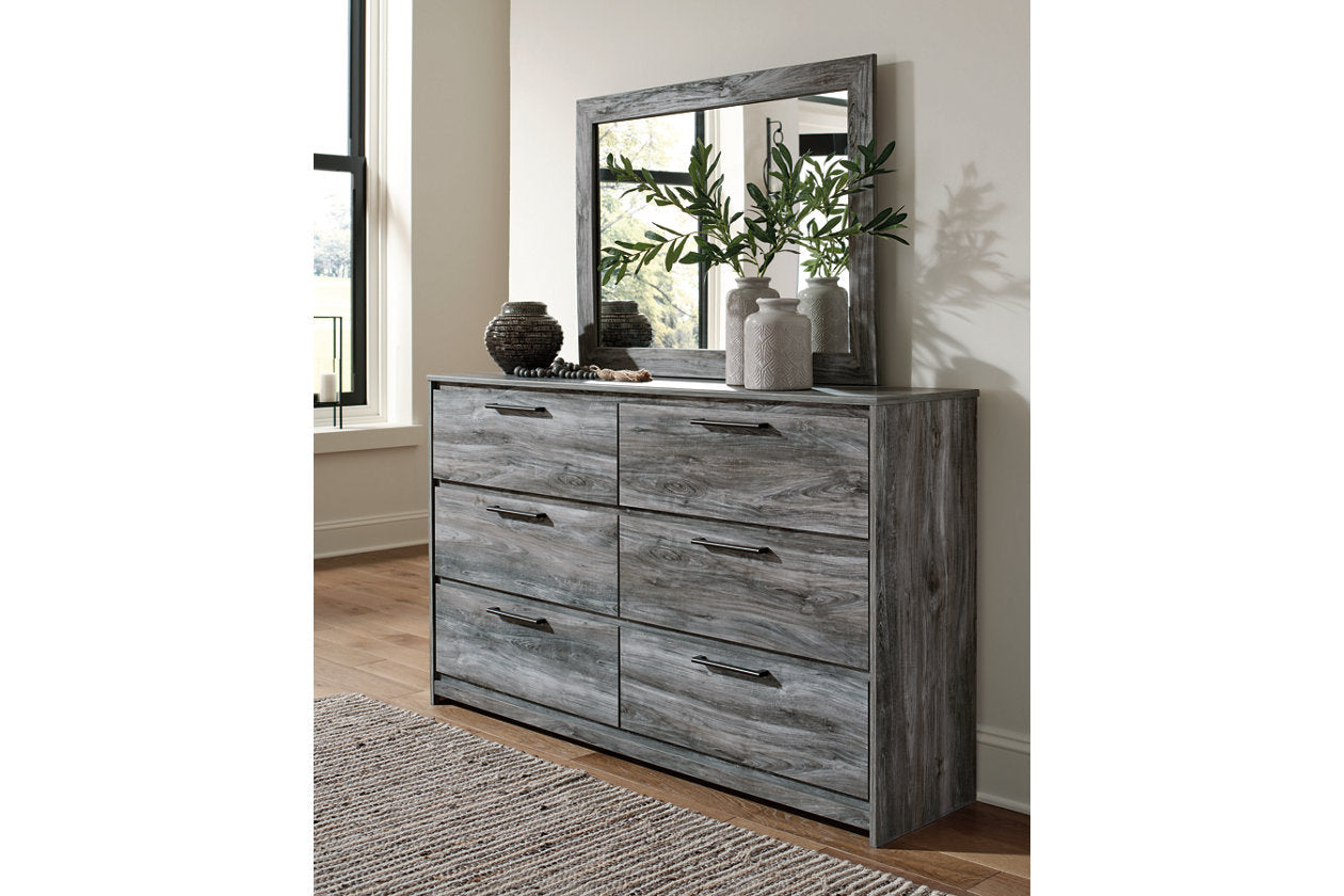 Baystorm Gray Dresser and Mirror - Ashley - Luna Furniture