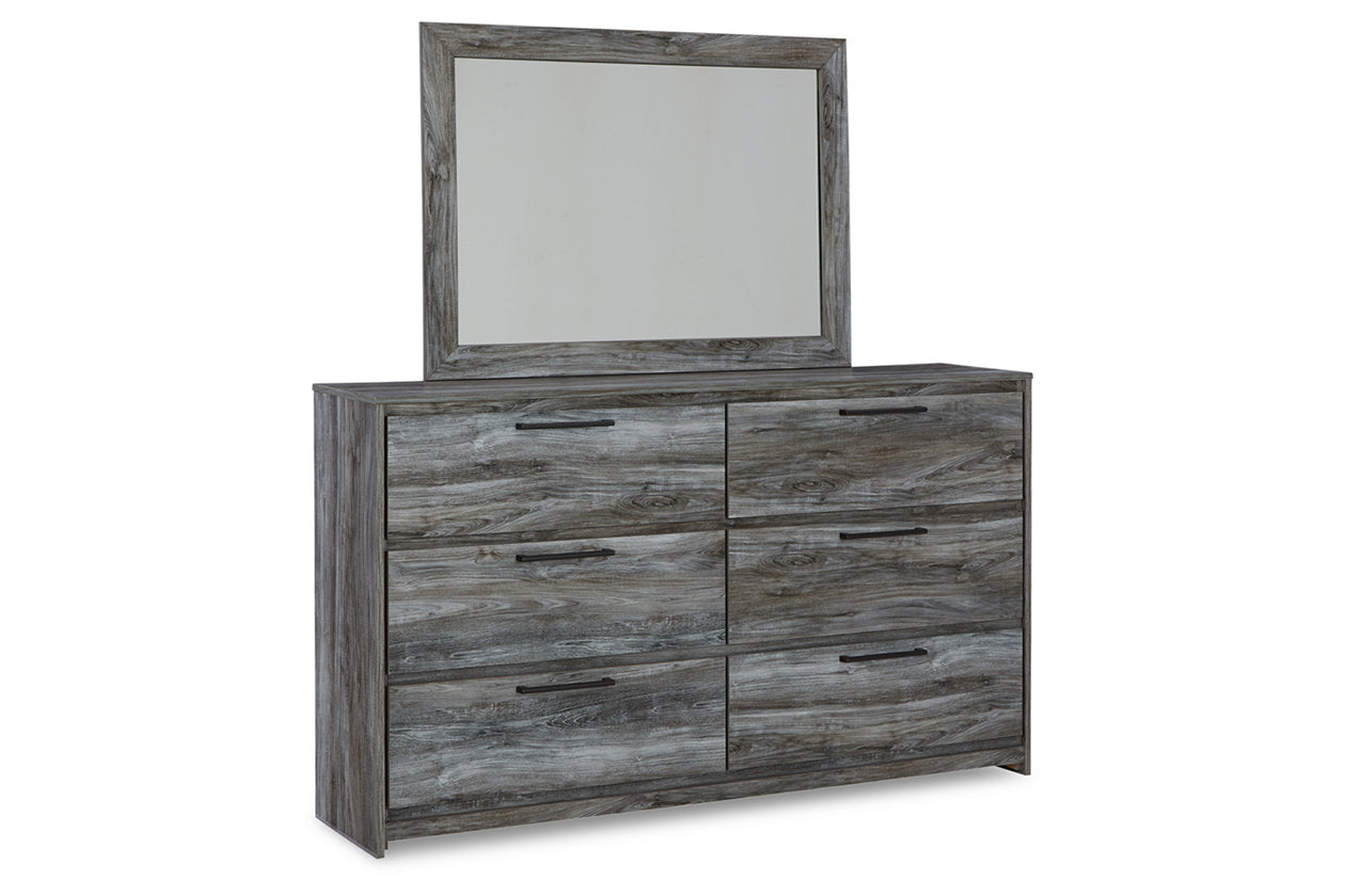 Baystorm Gray Dresser and Mirror - Ashley - Luna Furniture