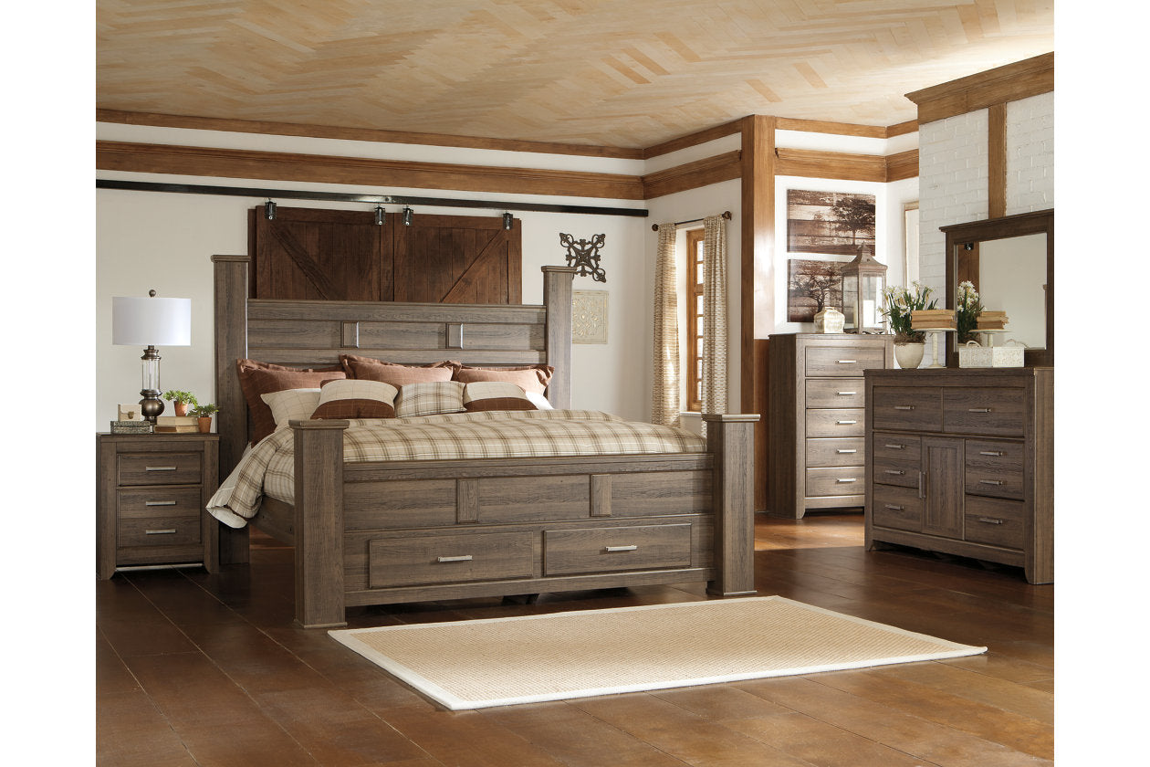 Juararo Dark Brown Dresser and Mirror - Ashley - Luna Furniture