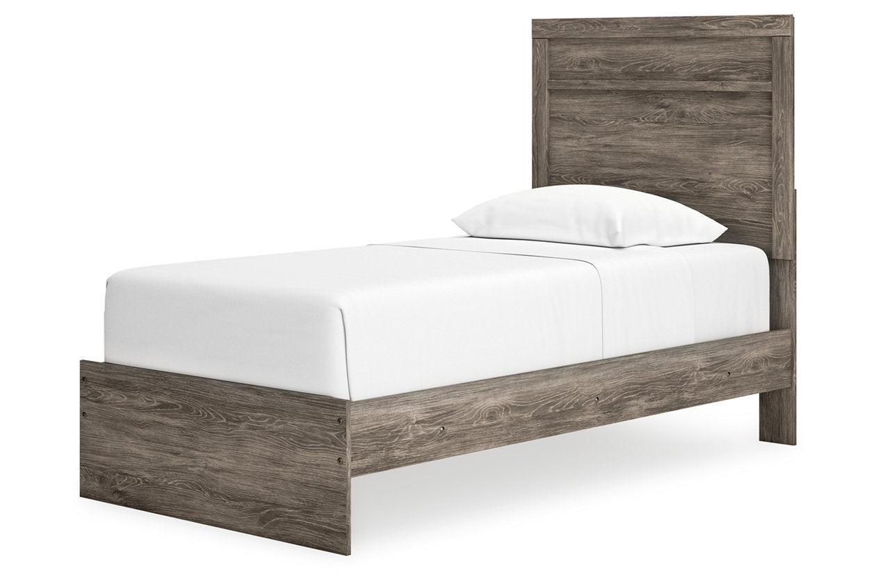 Ralinksi Gray Twin Panel Bed - Ashley - Luna Furniture