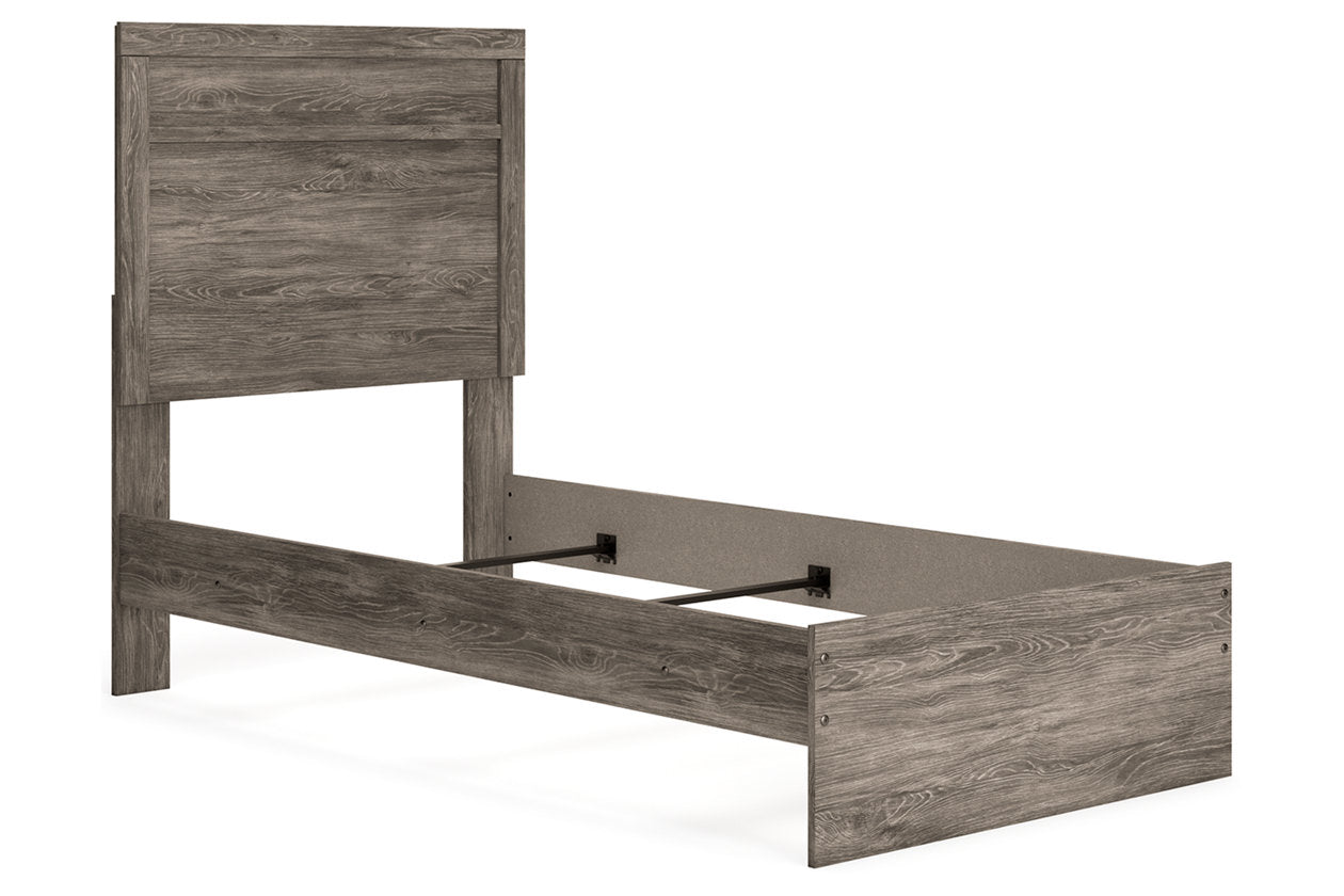 Ralinksi Gray Twin Panel Bed - Ashley - Luna Furniture