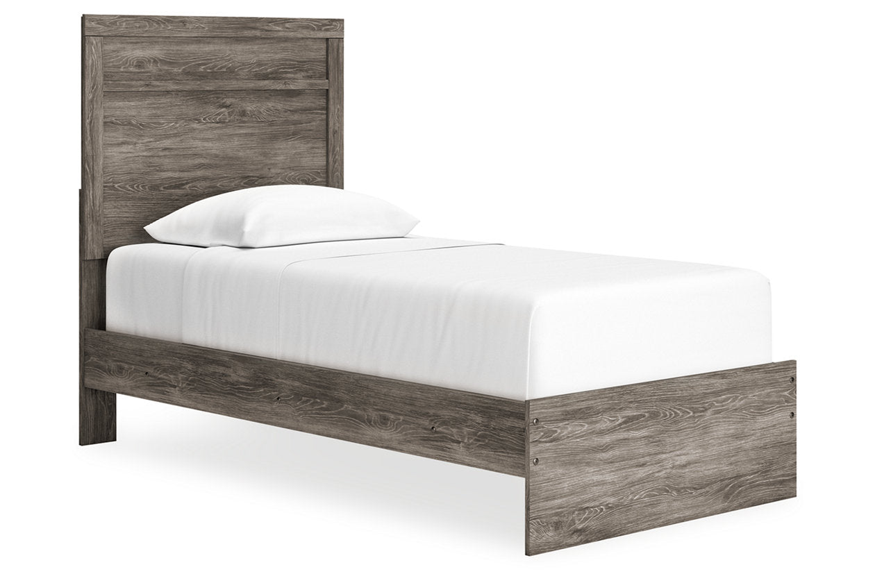 Ralinksi Gray Twin Panel Bed - Ashley - Luna Furniture