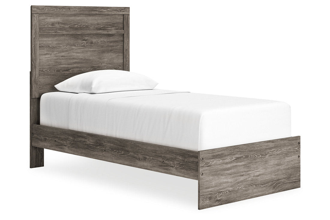 Ralinksi Gray Twin Panel Bed - Ashley - Luna Furniture