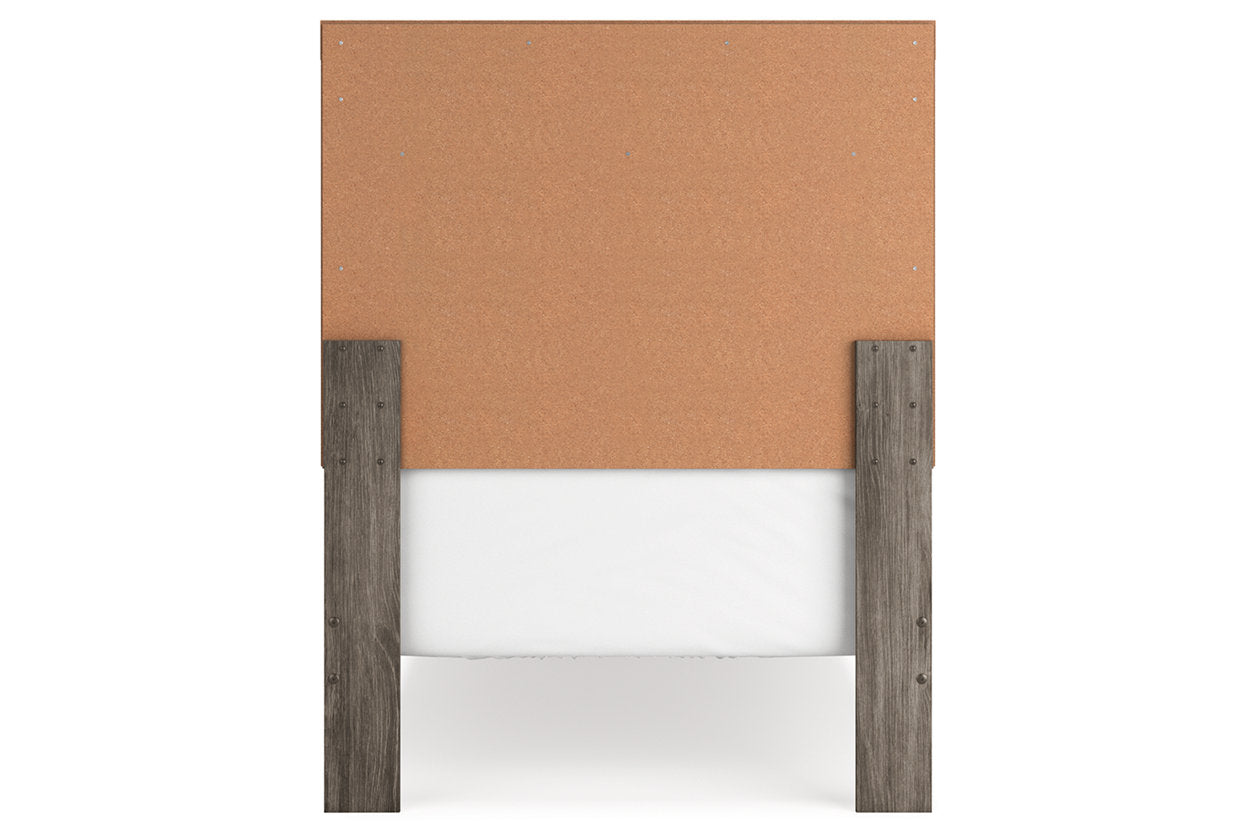 Ralinksi Gray Twin Panel Bed - Ashley - Luna Furniture