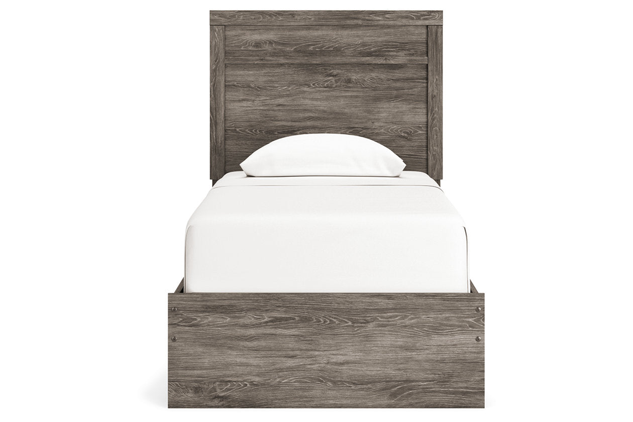Ralinksi Gray Twin Panel Bed - Ashley - Luna Furniture