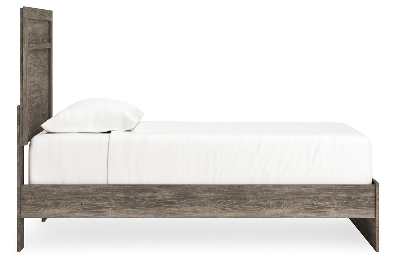 Ralinksi Gray Twin Panel Bed - Ashley - Luna Furniture