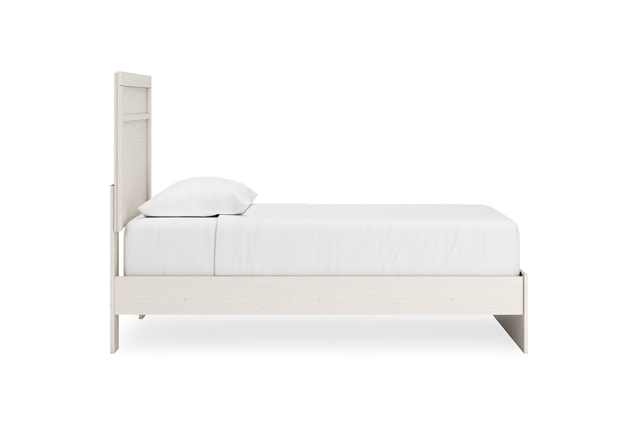 Stelsie White Twin Panel Bed - Ashley - Luna Furniture