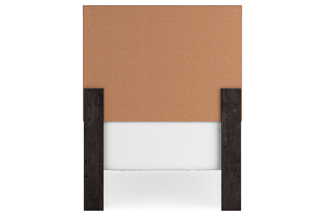 Belachime Charcoal Twin Panel Bed - Ashley - Luna Furniture