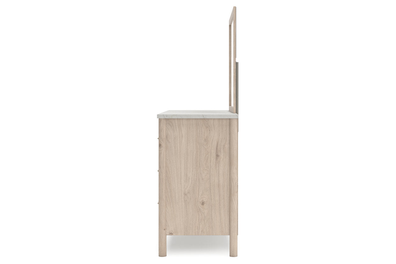 Cadmori Two-tone Dresser and Mirror - Ashley - Luna Furniture
