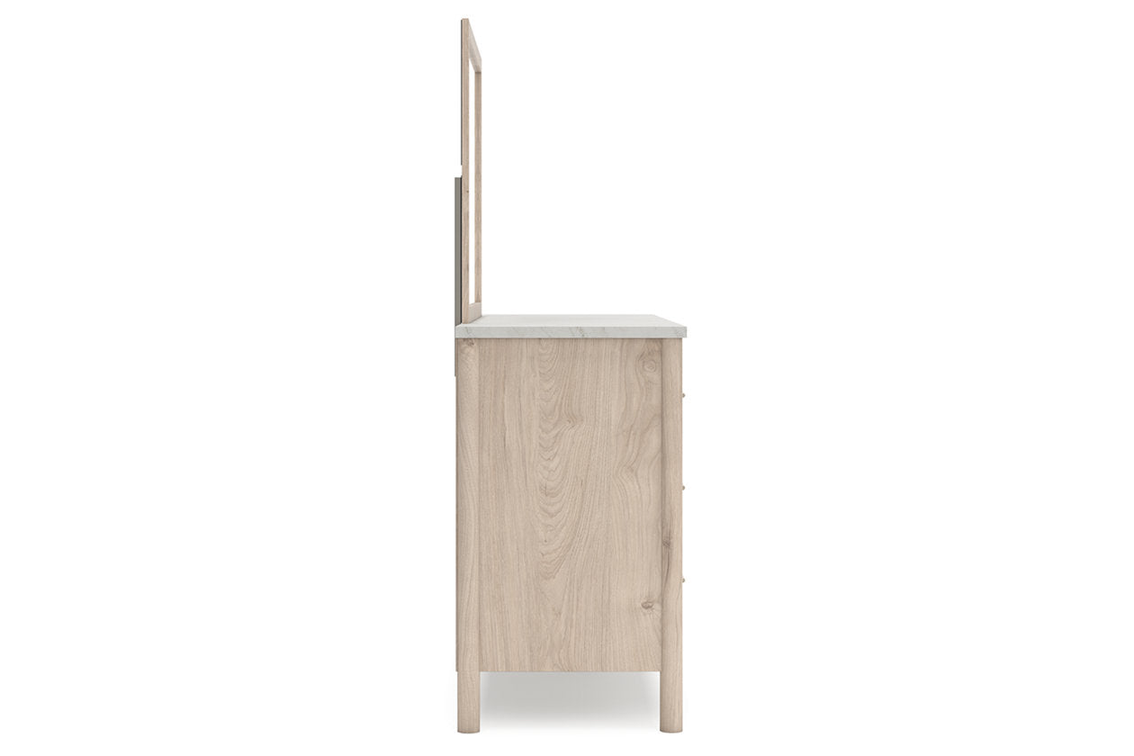 Cadmori Two-tone Dresser and Mirror - Ashley - Luna Furniture