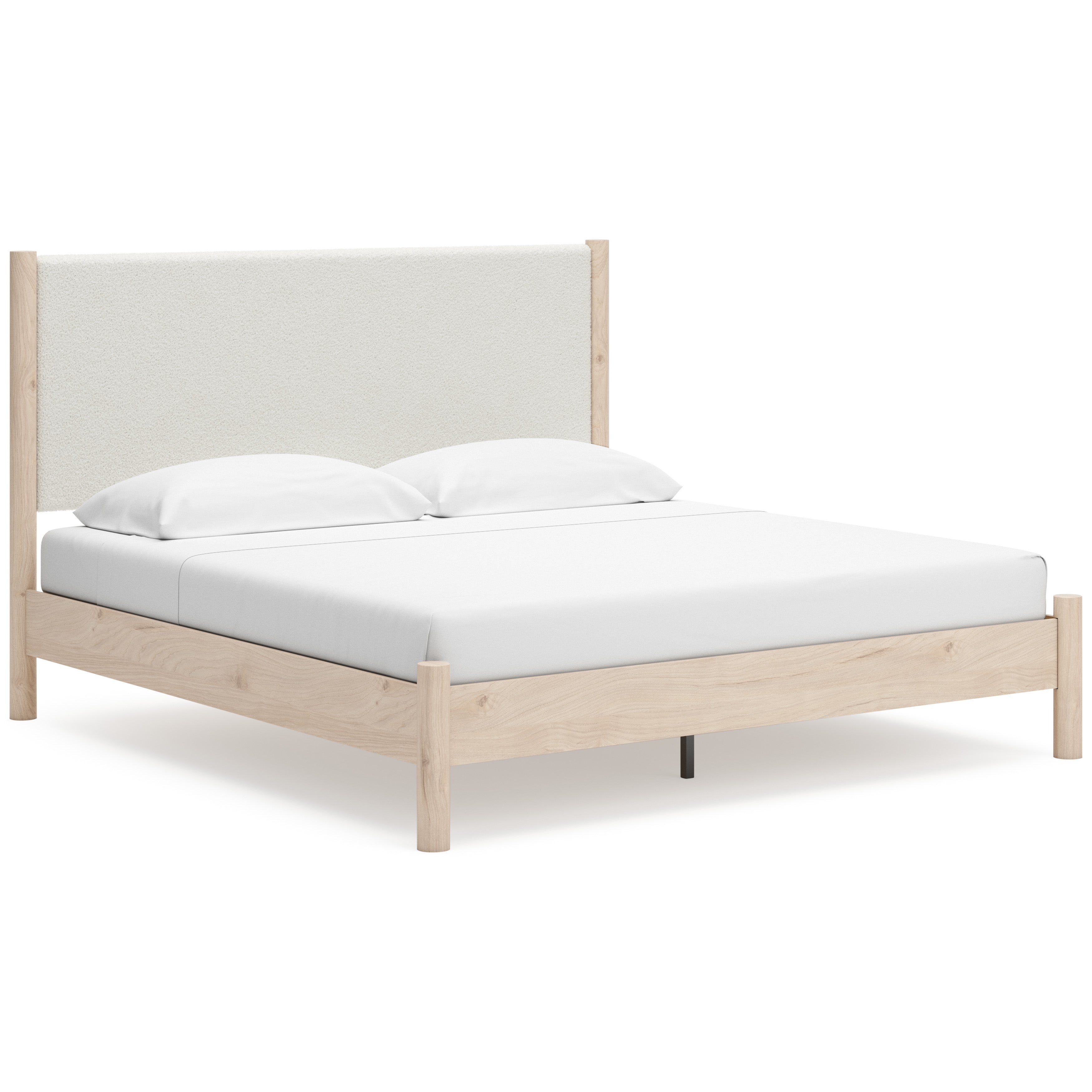 Cadmori Two-tone Upholstered Panel Bedroom Set from Ashley - Luna Furniture