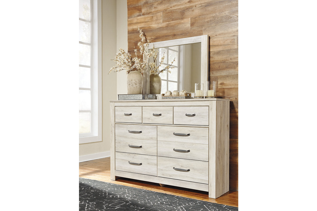 Bellaby Whitewash Dresser and Mirror - Ashley - Luna Furniture
