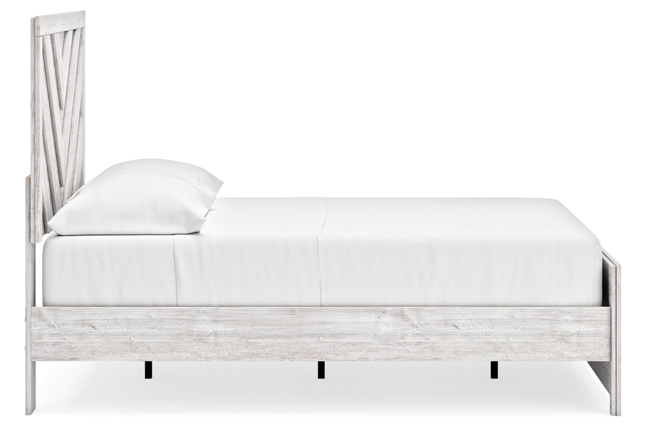 Cayboni Whitewash Full Panel Bed - Ashley - Luna Furniture