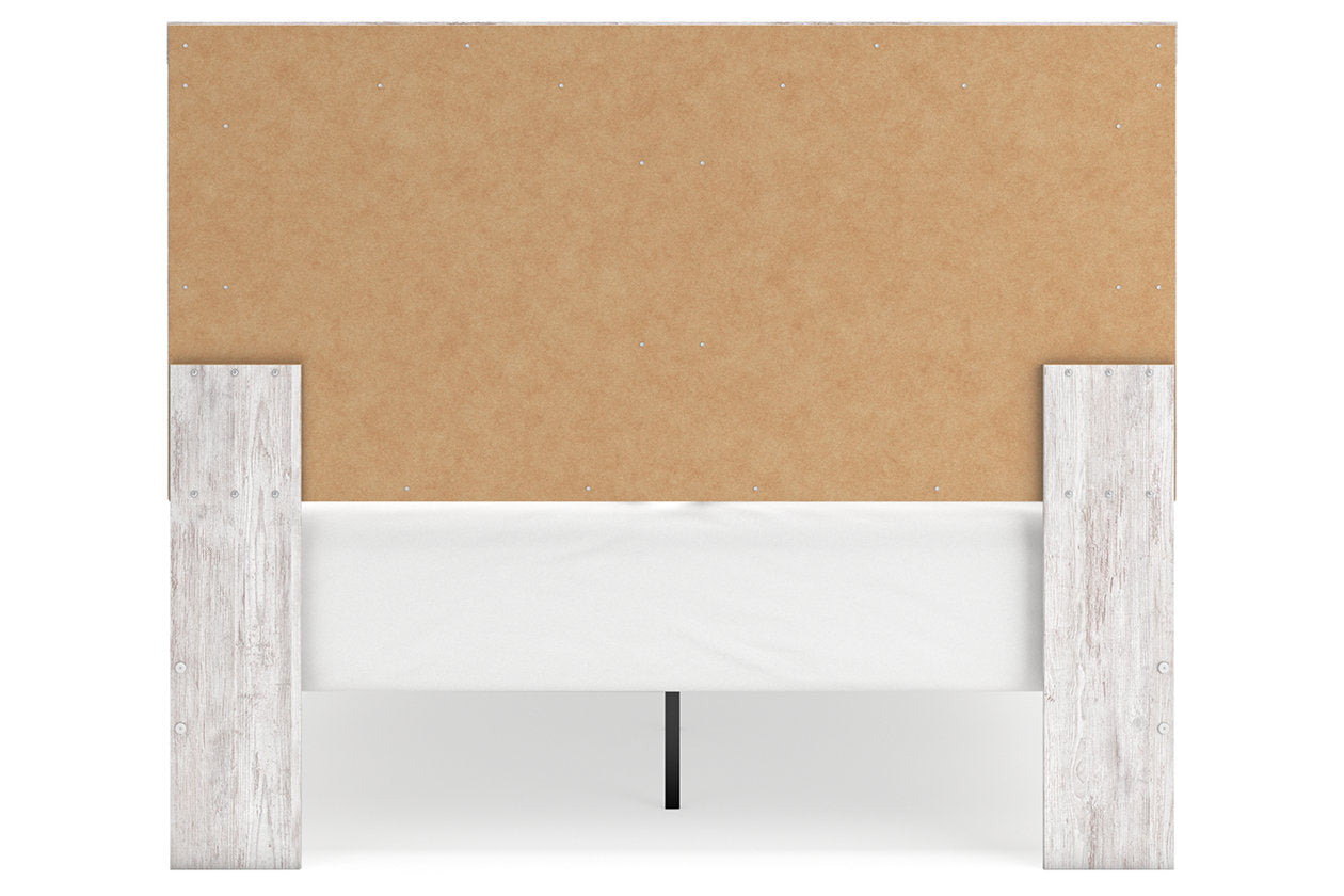 Cayboni Whitewash Queen Panel Bed - Ashley - Luna Furniture