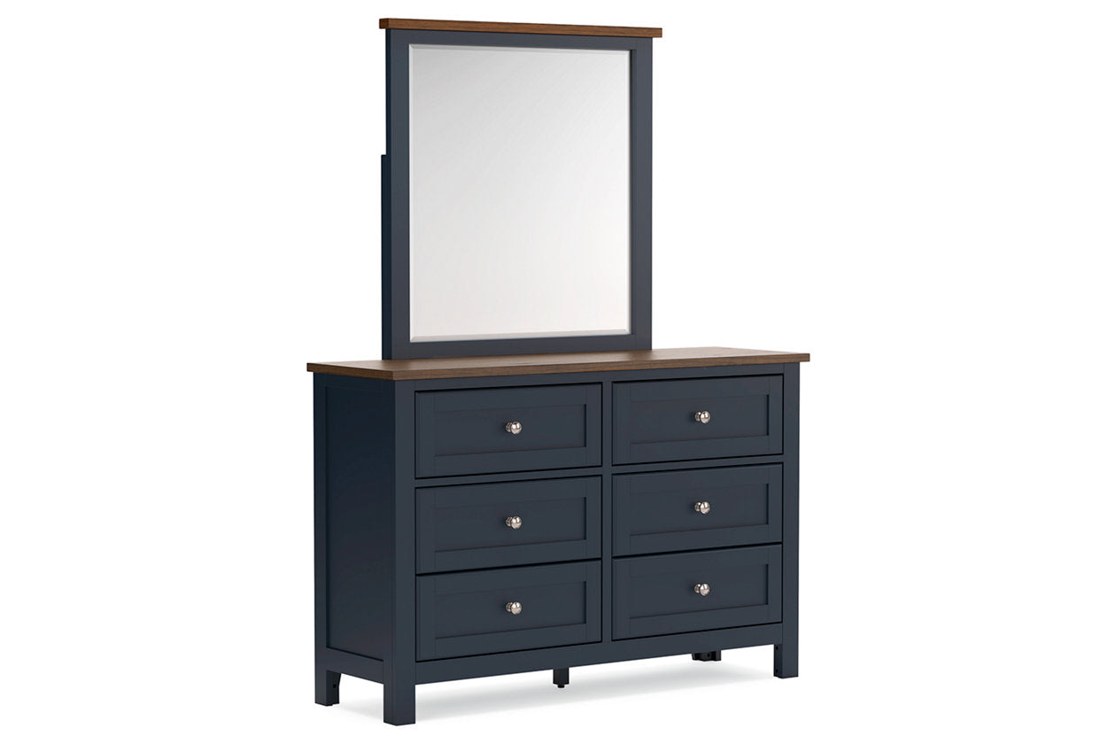 Landocken Brown/Blue Youth Panel Bedroom Set from Ashley - Luna Furniture