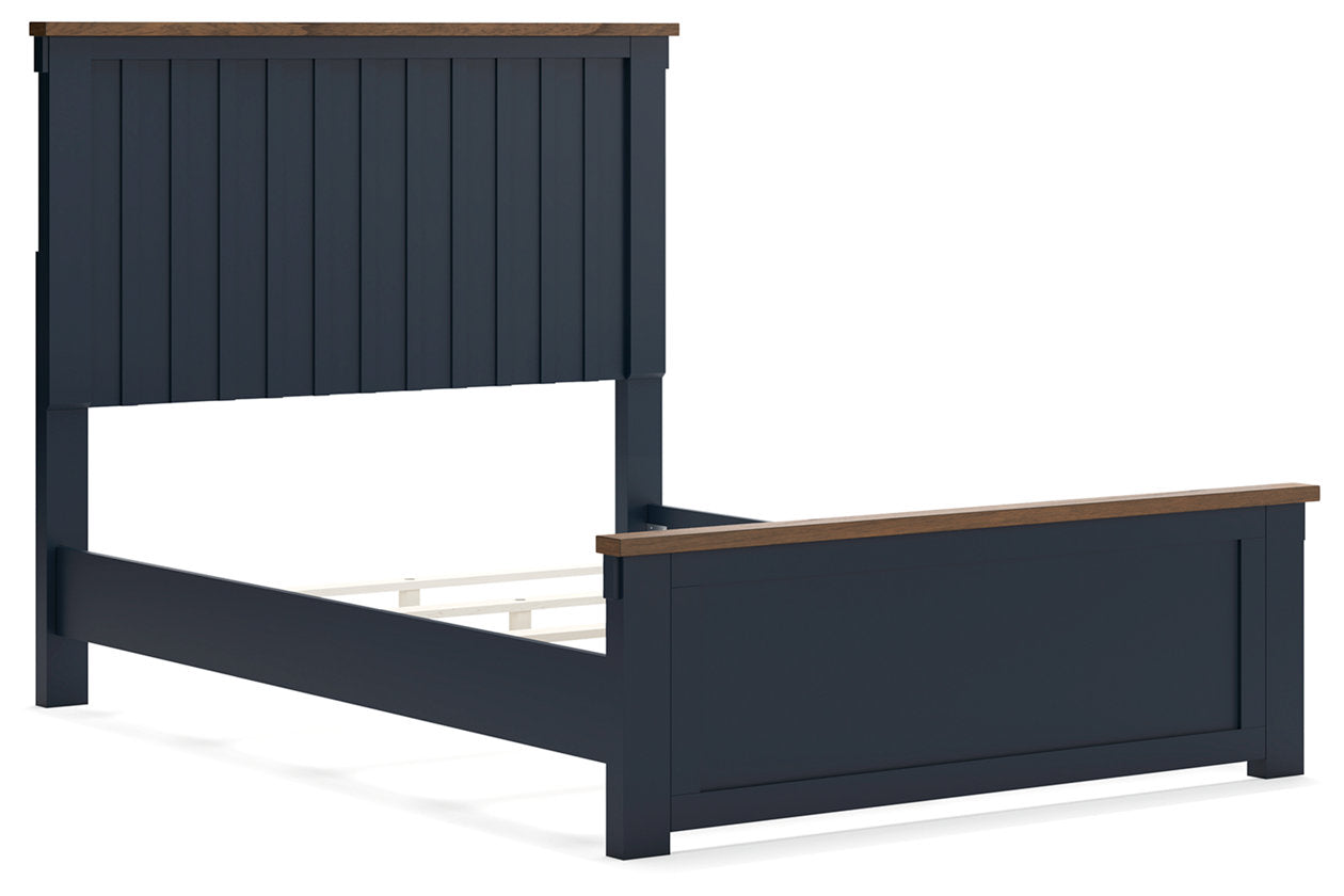 Landocken Brown/Blue Youth Panel Bedroom Set from Ashley - Luna Furniture