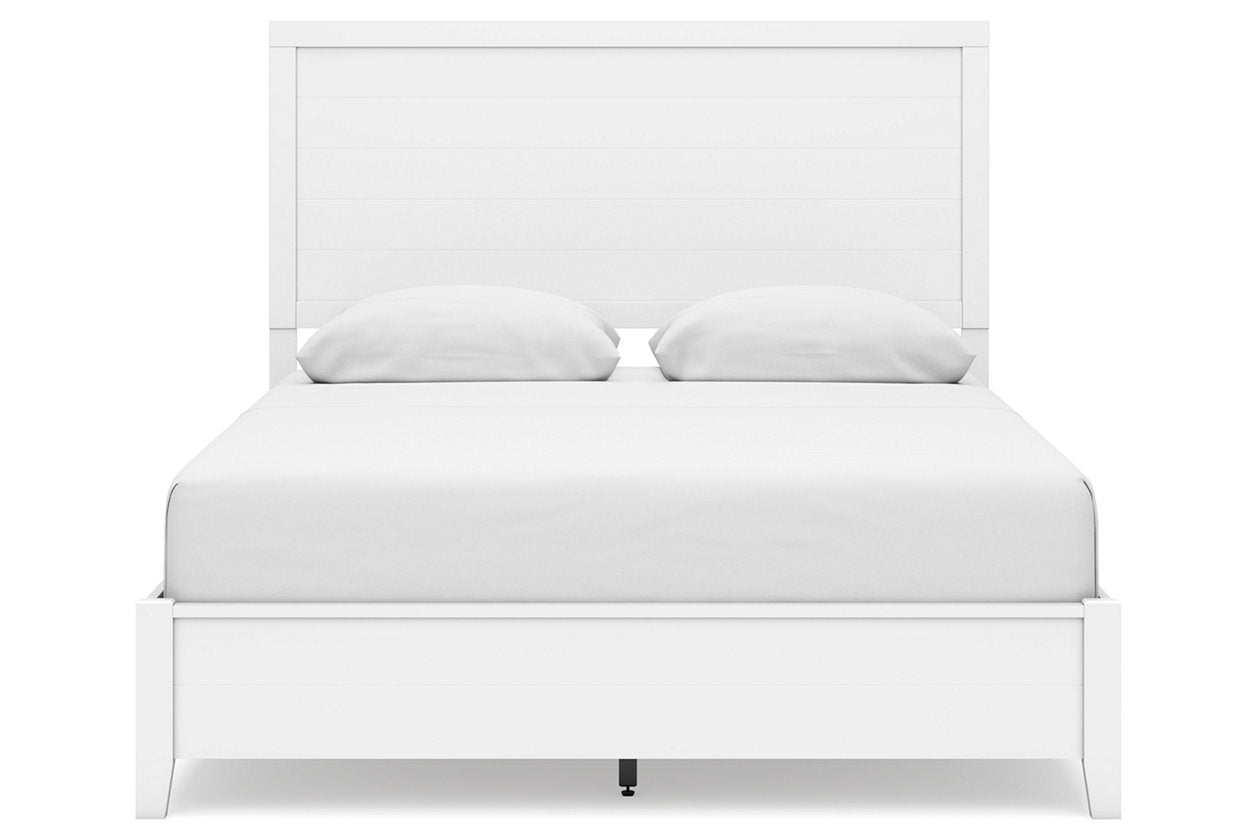 Binterglen White Queen Panel Bed - Ashley - Luna Furniture
