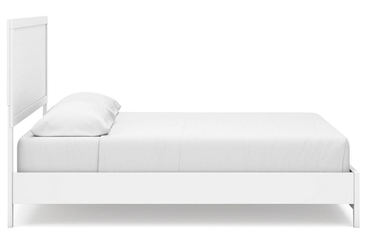 Binterglen White California King Panel Bed - Ashley - Luna Furniture