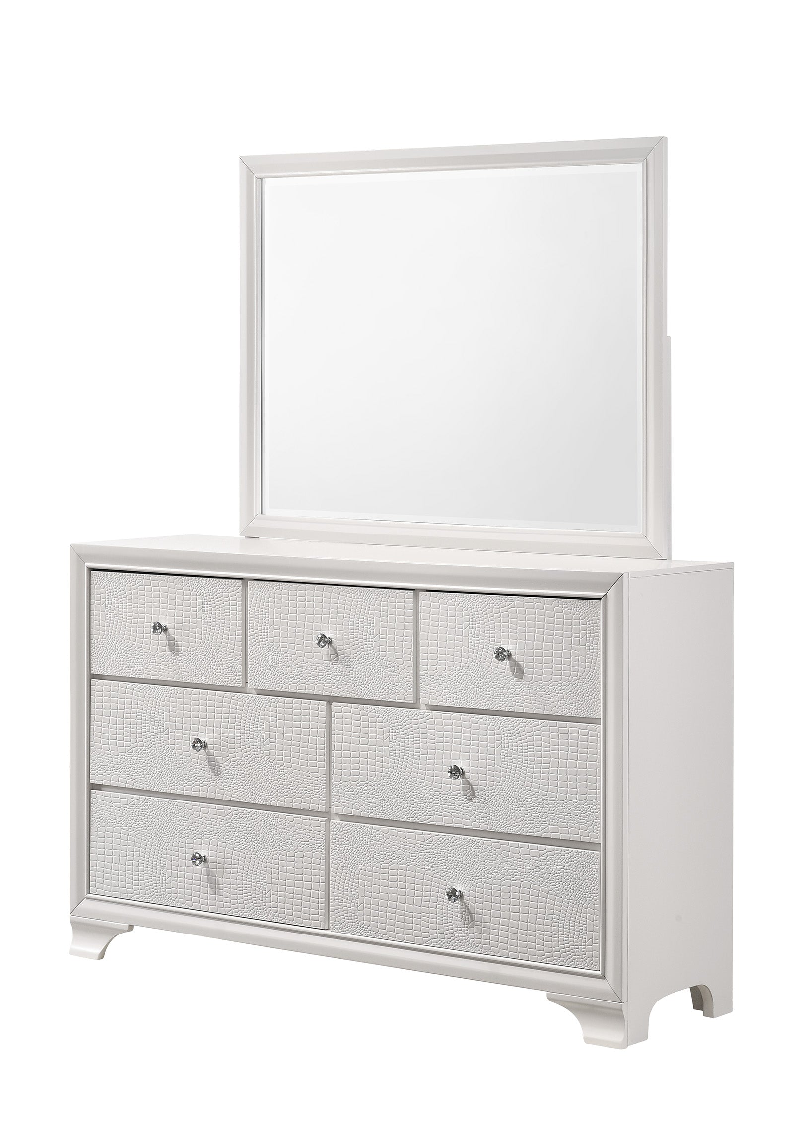 Lyssa Oat and Frost LED Upholstered Panel Bedroom Set from Crown Mark - Luna Furniture