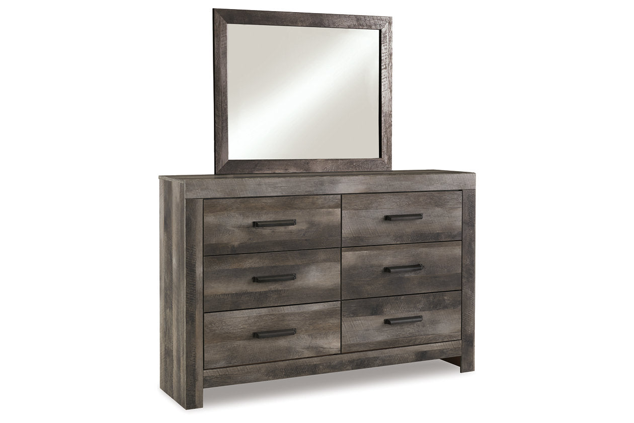 Wynnlow Gray Dresser and Mirror - Ashley - Luna Furniture